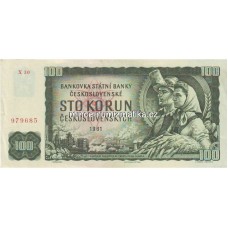 100 Korun 1961 serie X - UNC bankovka 100 Kčs